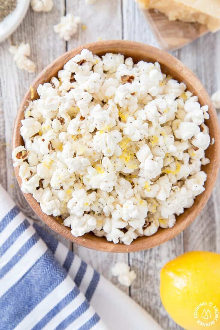 Lemon Parmesan Popcorn
