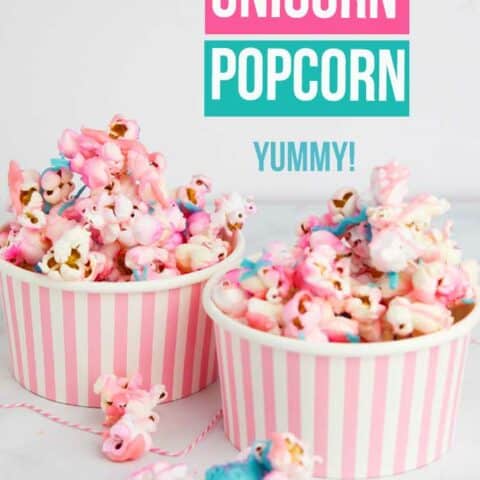 unicorn popcorn snack for kids