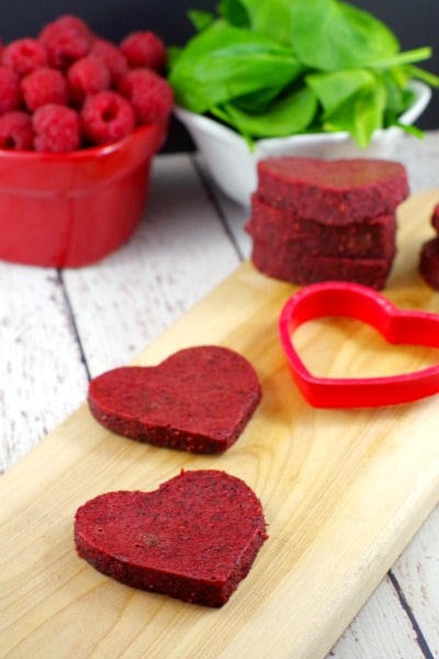 Homemade Jello hearts healthy Valentines day snack