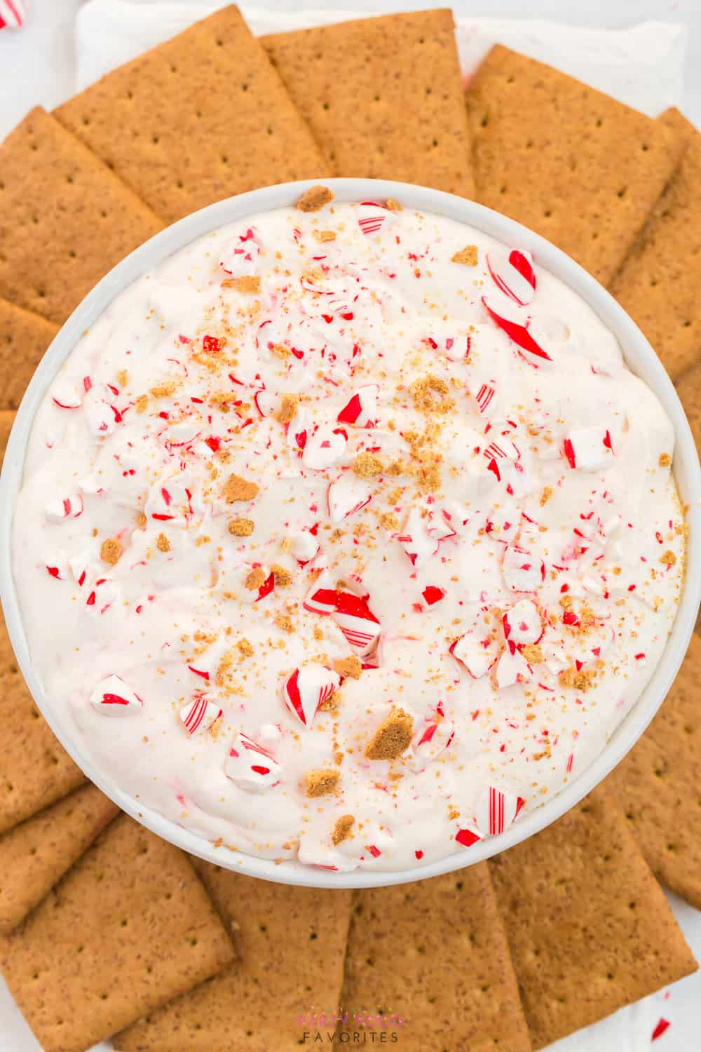 Candy Cane Cheesecake Dip Recipe   Party Food Favorites