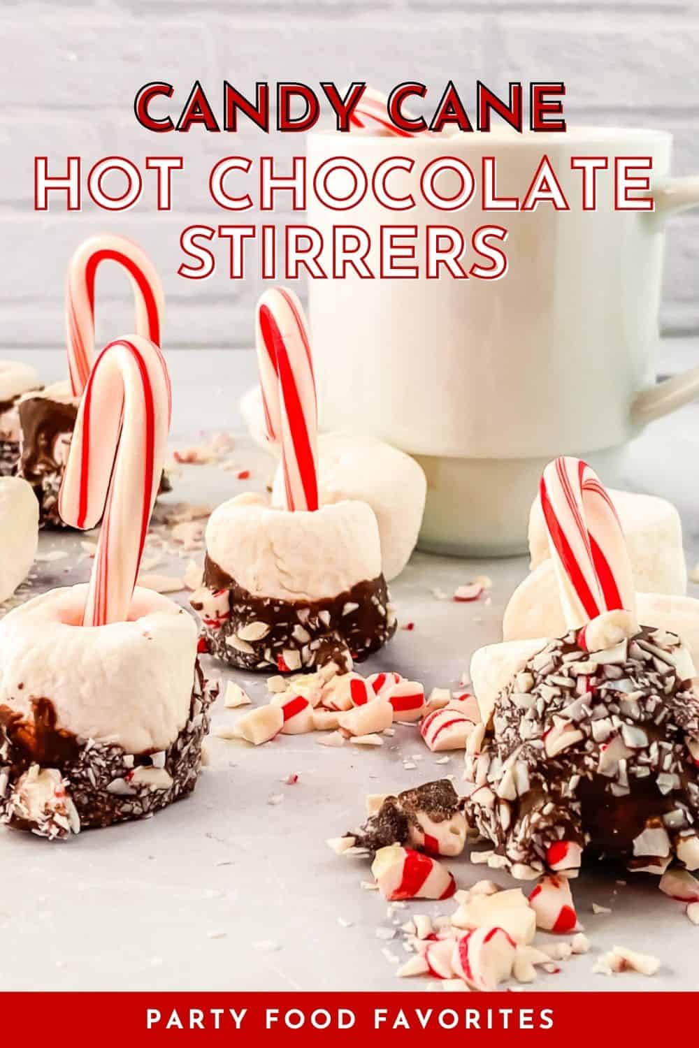 candycane hot chocolate stir sticks tutorial