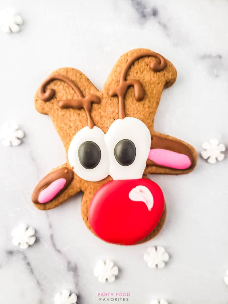Easy Gingerbread Reindeer Cookies