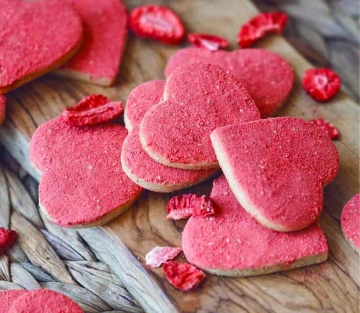 valentine heart shaped cookies vegan gluten free sugar cookies