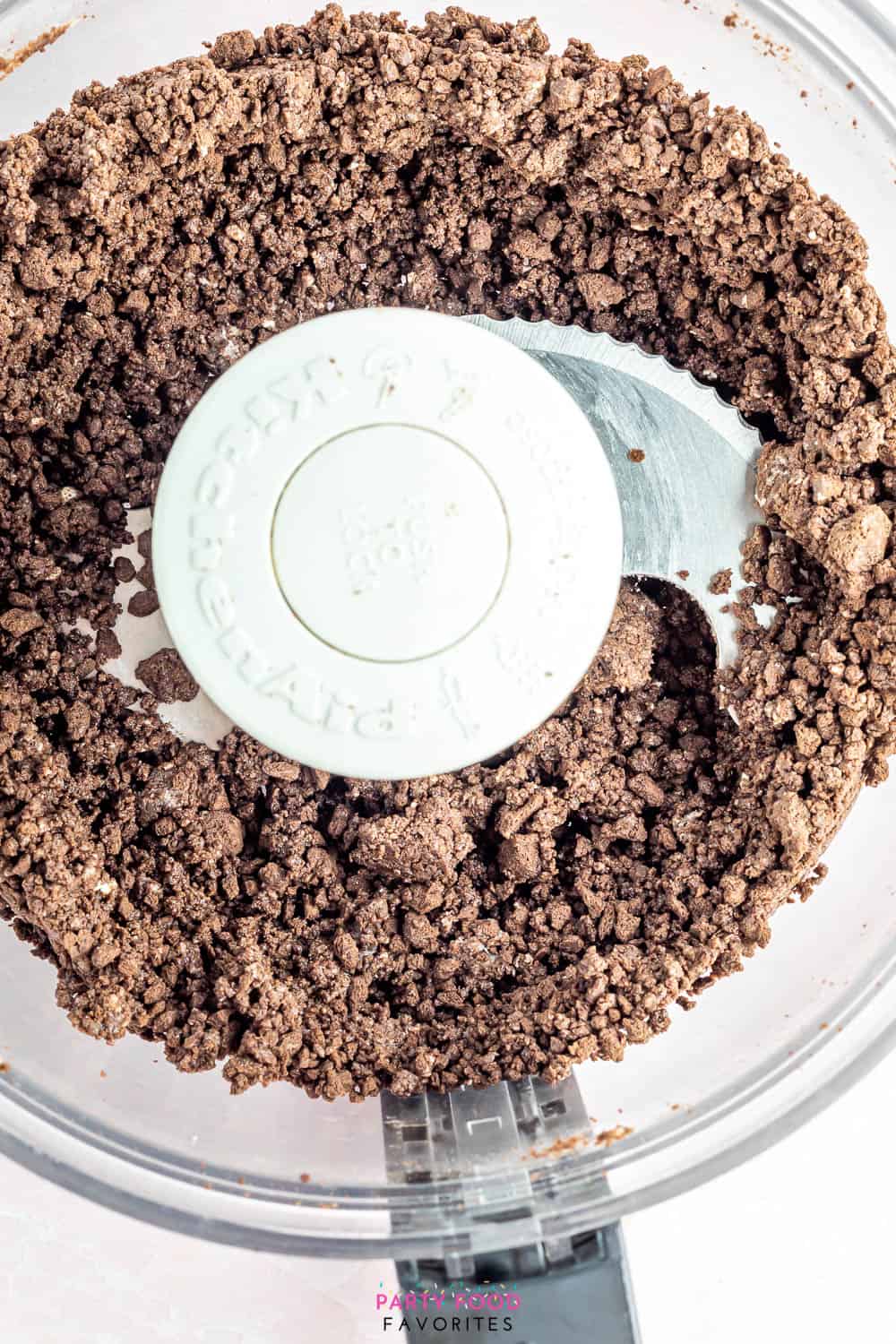making an oreo cookie crust in a food processor