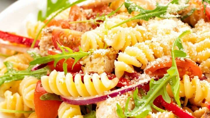 healthy chicken pasta salad recipe