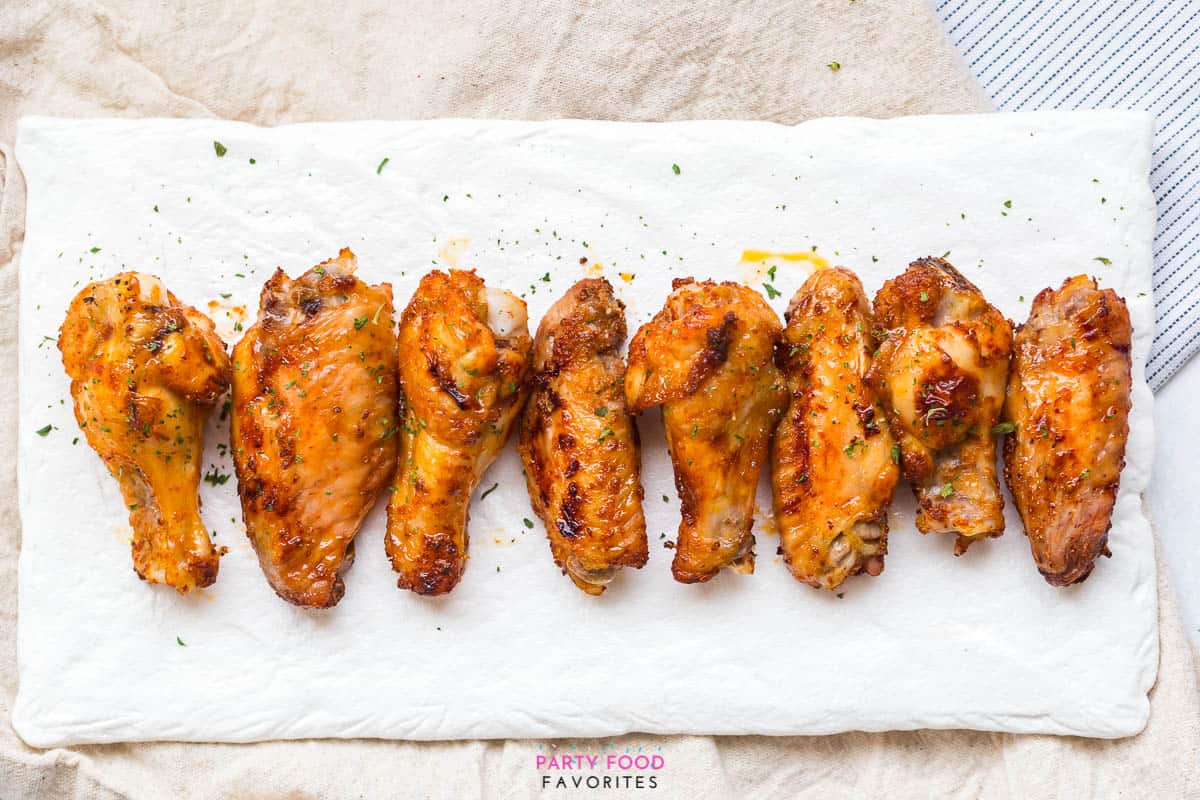 Honey Hot Wings (Baked & Airfryer Instructions)