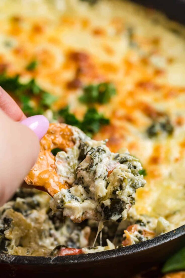 cheesy baked spinach dip 12
