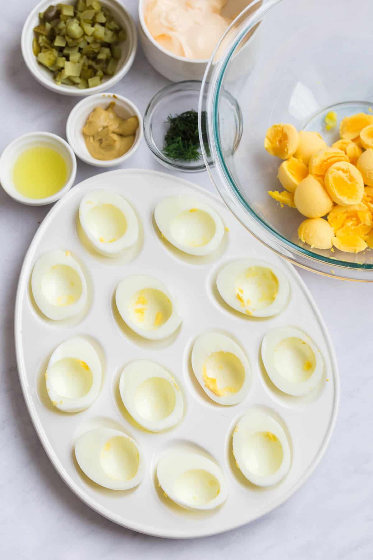 Dill Pickle Deviled Eggs | Party Food Favorites