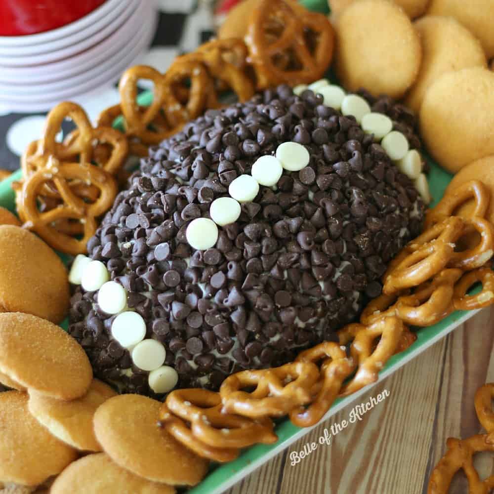 game day cheesecake ball square