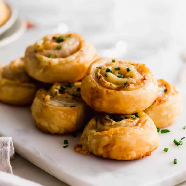 turkey cheese puff pastry roll ups4