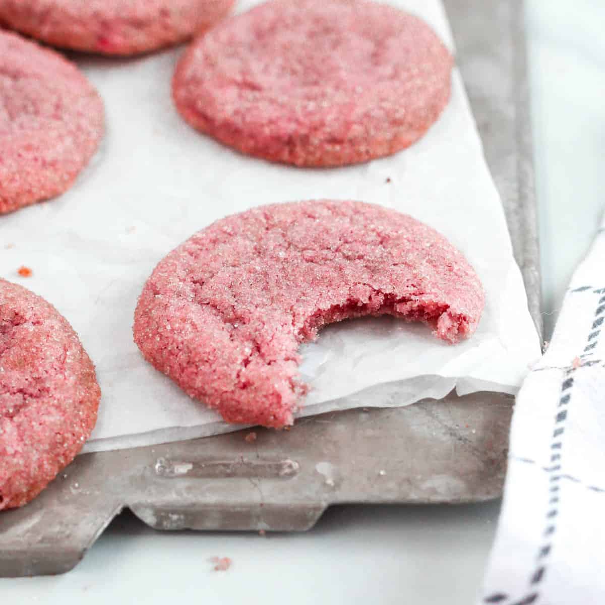 pink cookie bite