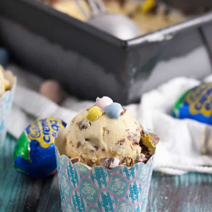 cadbury creme egg gelato recipe image